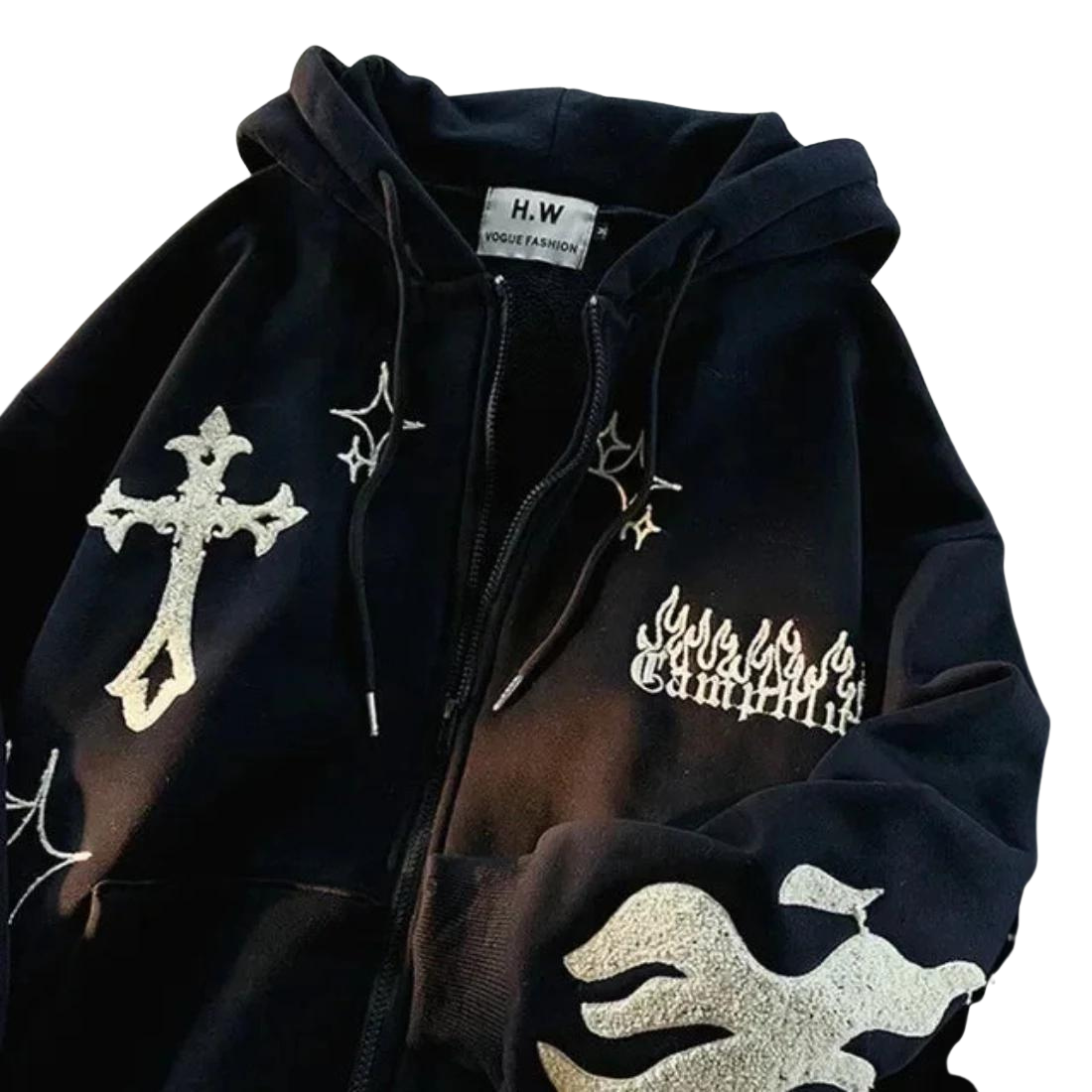 Gothic Crossed Hoodie