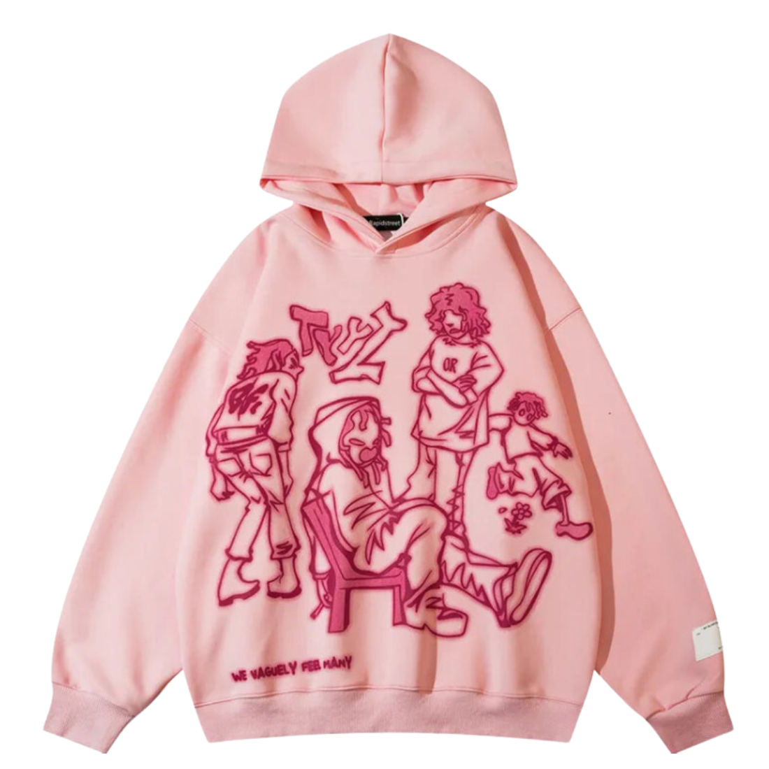 Y2K Anime Cartoon Graphic Hoodie