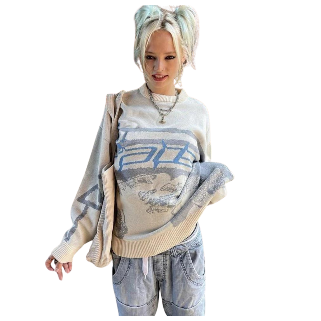 Y2K Loose Fairy Sweater