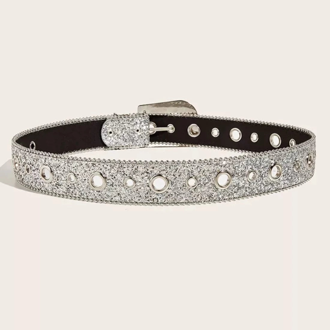 Rhinestone Belts Leather