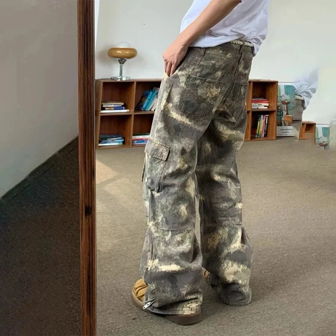 Safari Style Cargo Pants Oversize