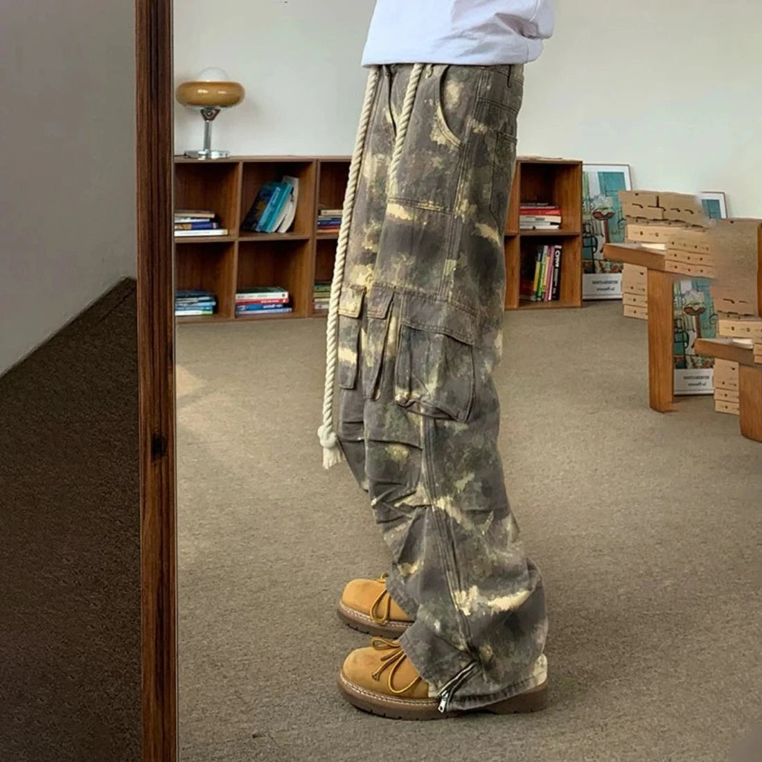 Safari Style Cargo Pants Oversize