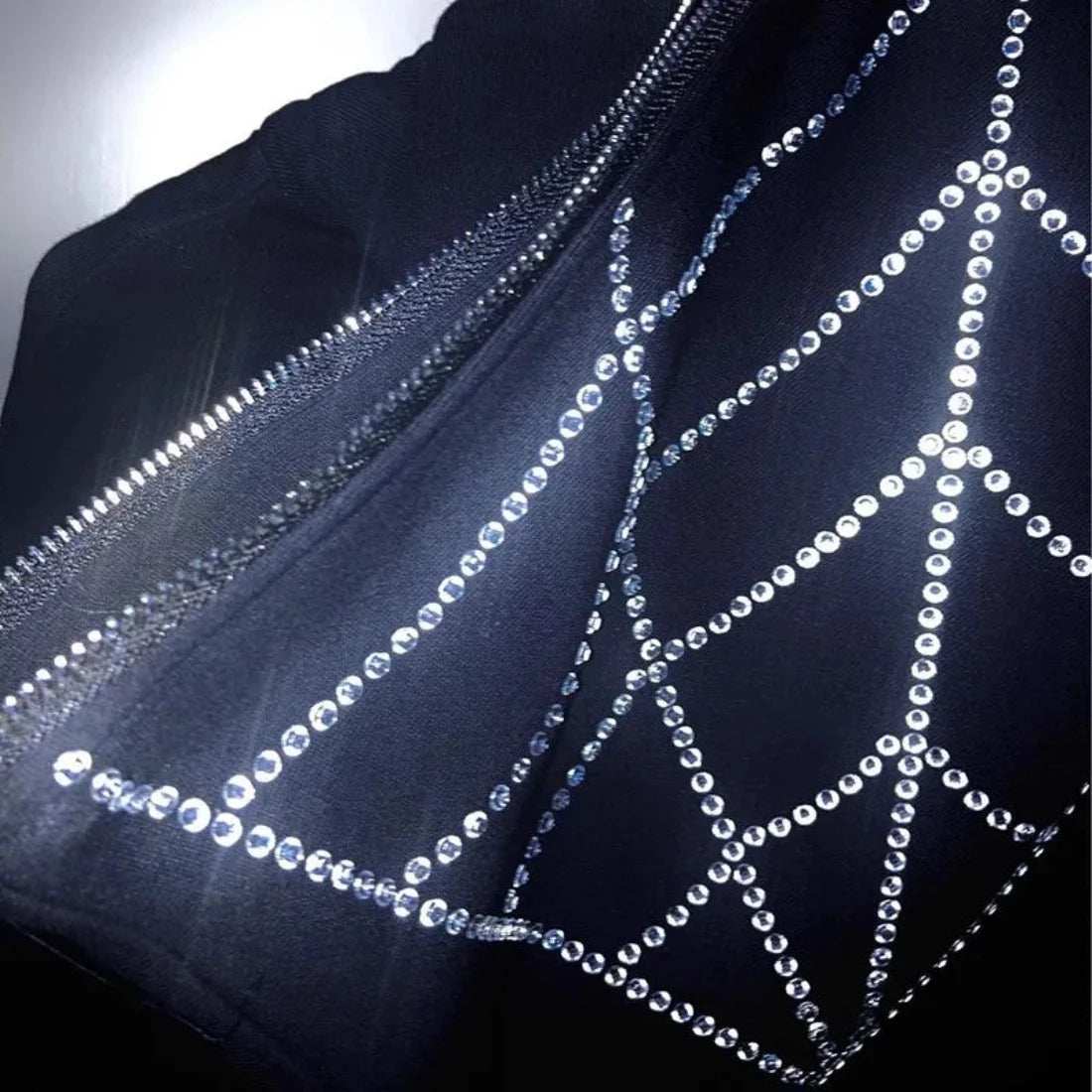 Y2K Rhinestones Gothic Hoodie