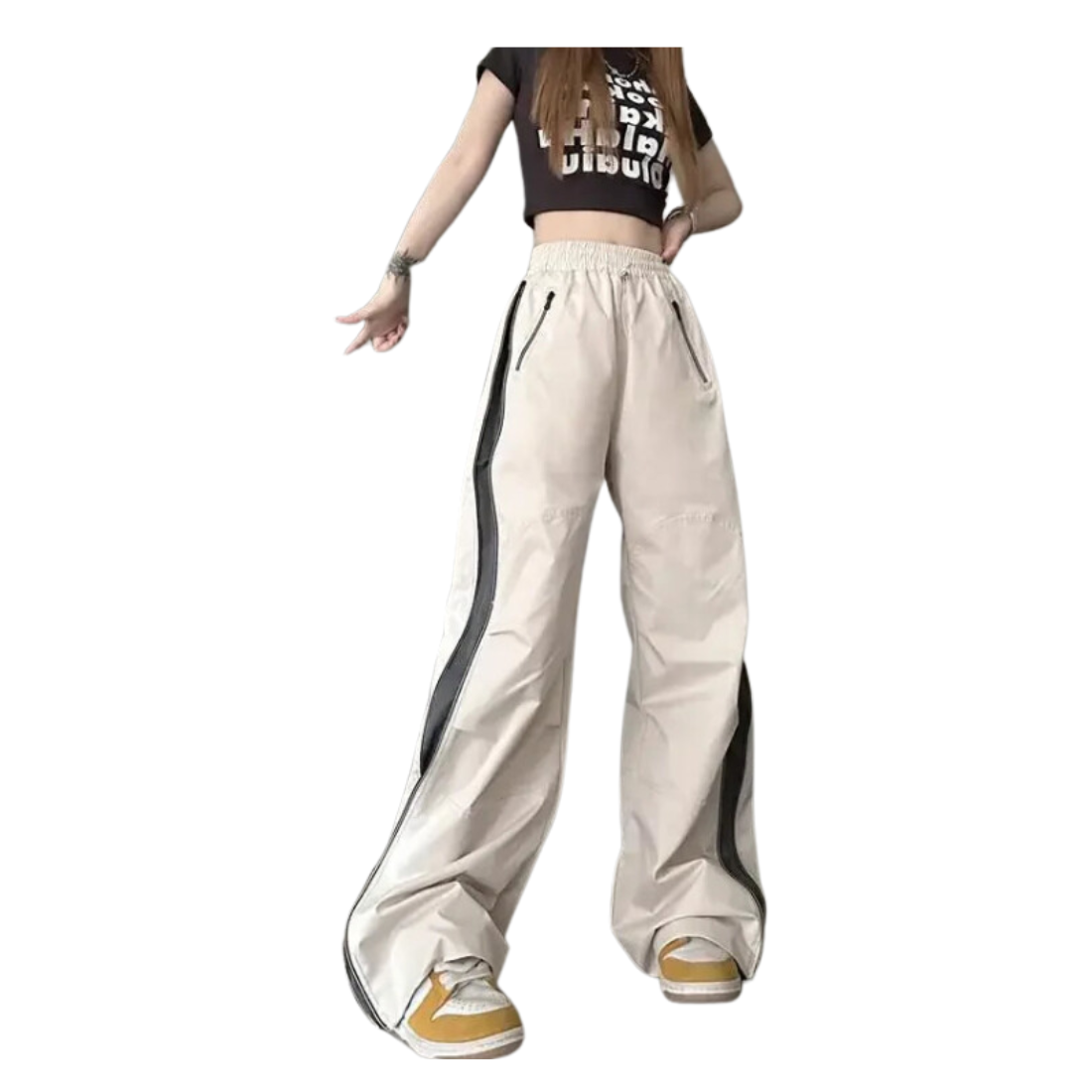 Y2K Techwear Parachute Track Pants