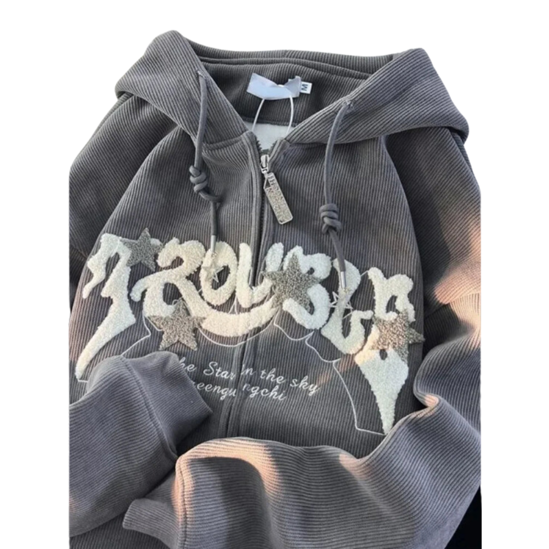 Trouble Star Zipper Oversized