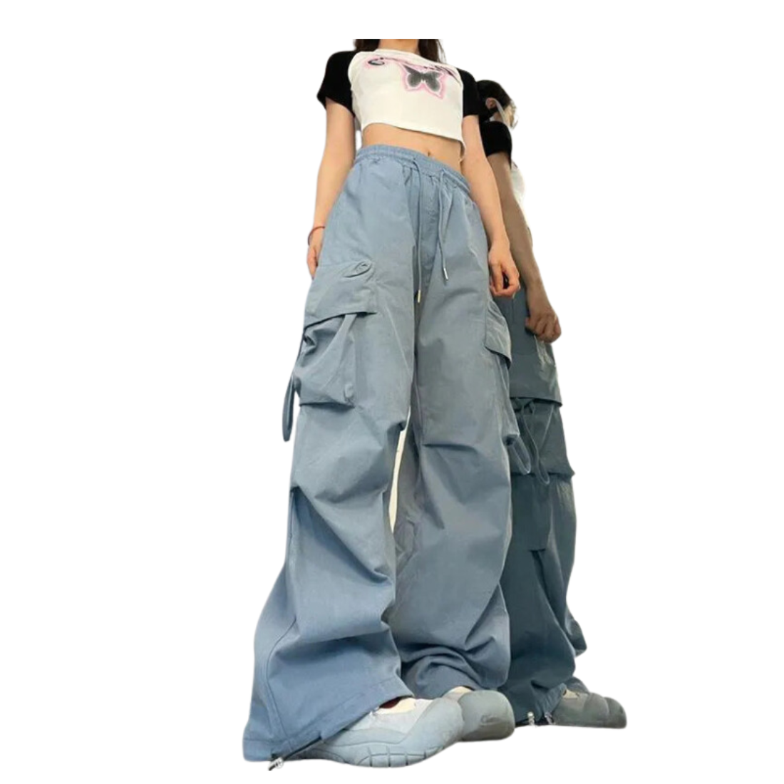 Y2K Cargo Pants High Waist