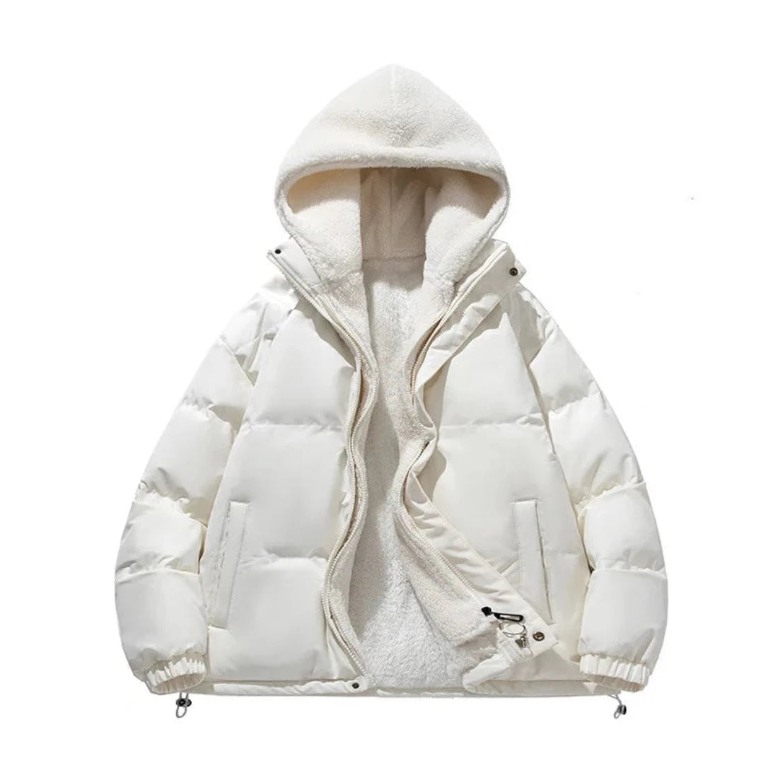 Fleece Puffer Jacke